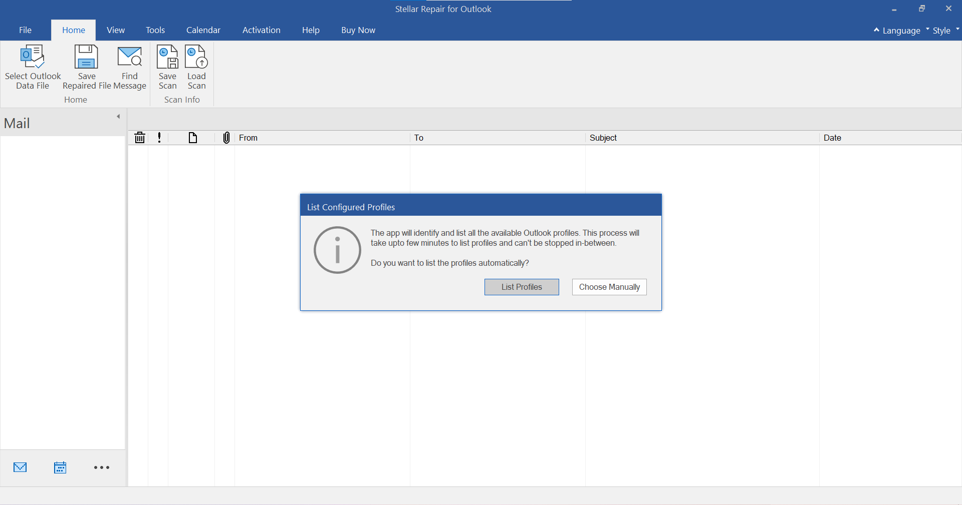 Select PST Files